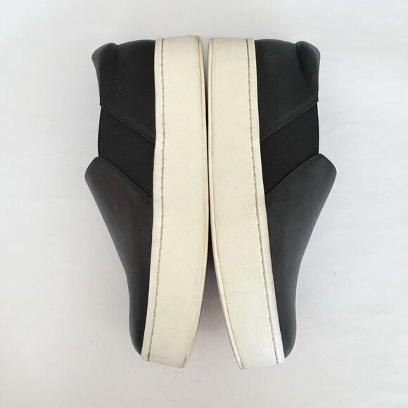 Vince Warren Black Leather Women's Platform Sneakers - Picture 4 of 16